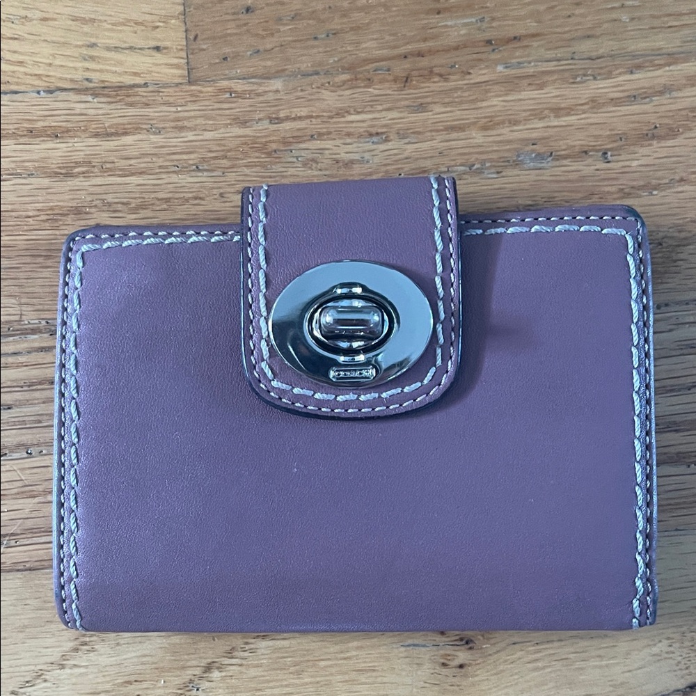 Purple Coach wallet